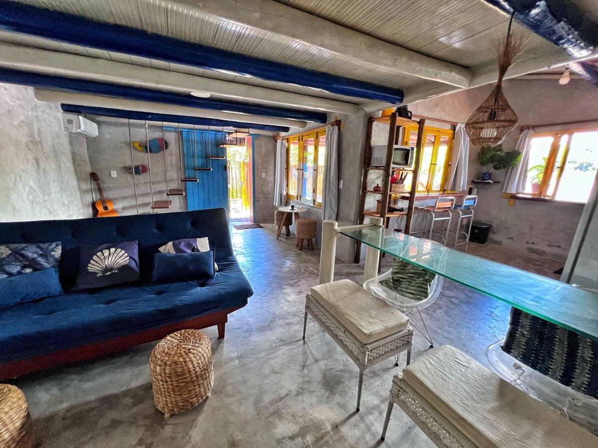 Вилла Casinha Azul Caraiva - Casa Completa Na Beira Do Rio Экстерьер фото