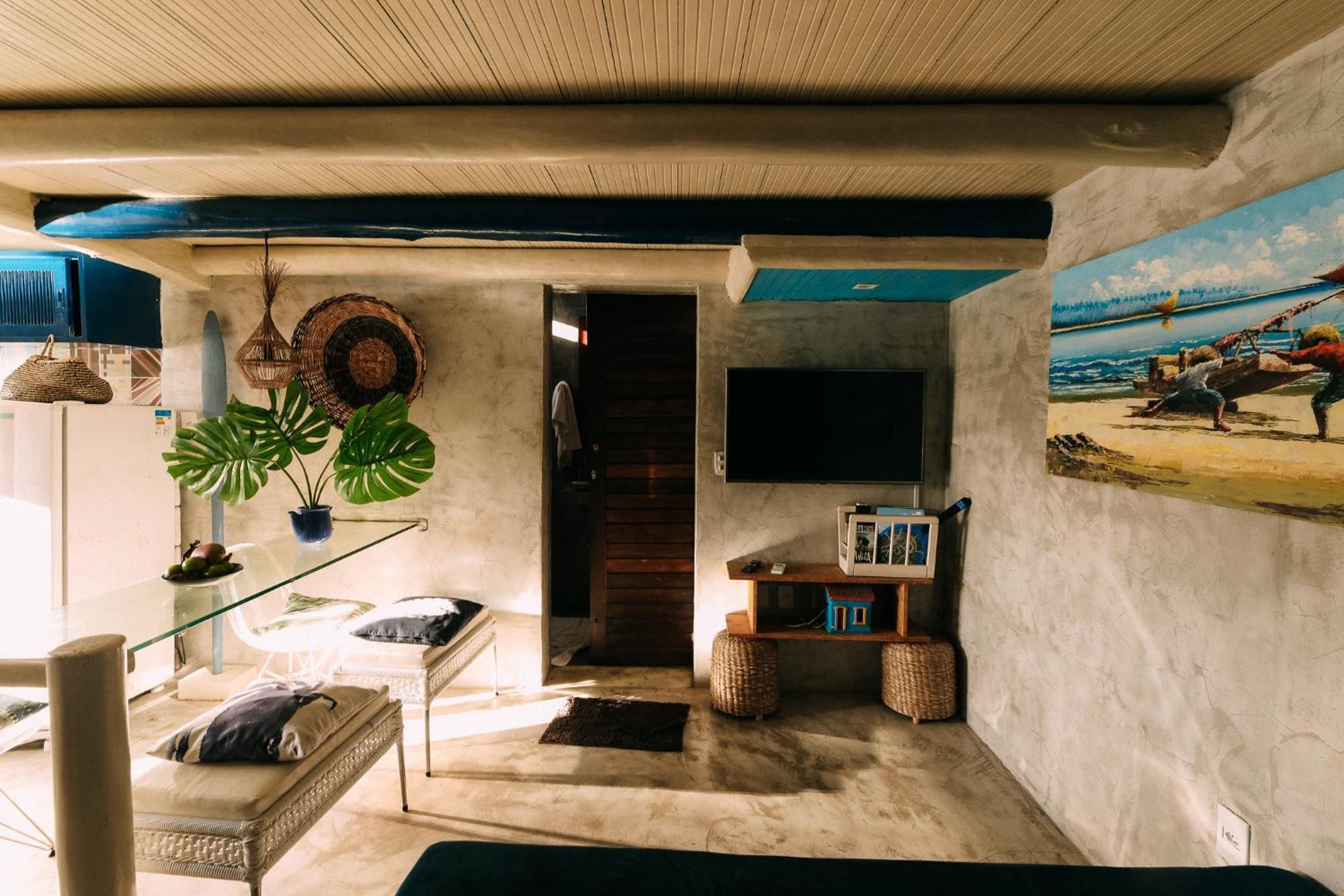 Вилла Casinha Azul Caraiva - Casa Completa Na Beira Do Rio Экстерьер фото